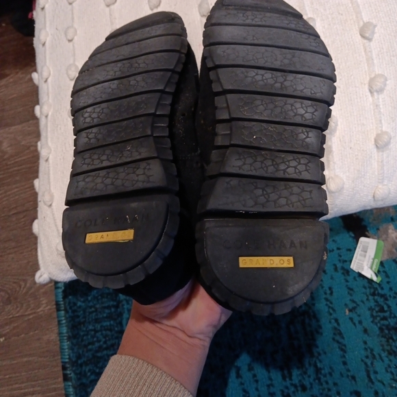 Cole Haan ZeroGrand Womens Wingtip Oxfords Black Suede Casual Shoes size 8b - Picture 5 of 7